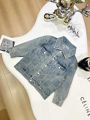 Okify Louis Vuitton children jacquard denim jacket 100-150 - 4