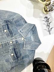 Okify Louis Vuitton children jacquard denim jacket 100-150 - 3