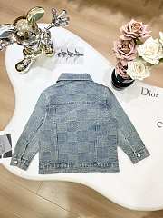 Okify Louis Vuitton children jacquard denim jacket 100-150 - 2