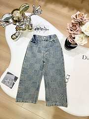 Okify Louis Vuitton children jacquard jeans 100-150 - 1