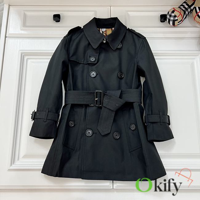 Okify Burberry Children Windbreaker in black 110-150 - 1