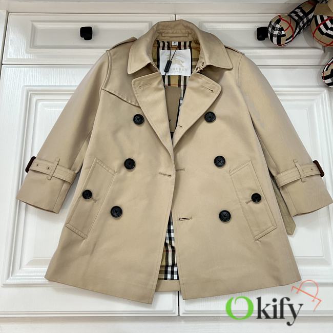 Okify Burberry Children Windbreaker in beige 110-150 - 1