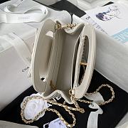 Okify Chanel Nano Kelly Shopper in white bag 19x13x6 cm  - 4