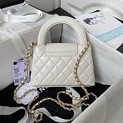 Okify Chanel Nano Kelly Shopper in white bag 19x13x6 cm  - 3