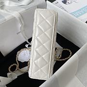 Okify Chanel Nano Kelly Shopper in white bag 19x13x6 cm  - 2