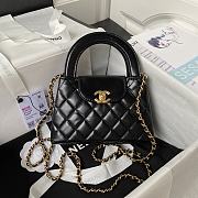 Okify Chanel Nano Kelly Shopper in black bag 19x13x6 cm  - 1