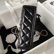 Okify Chanel Nano Kelly Shopper in black bag 19x13x6 cm  - 3