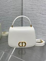 Okify Dior Medium 30 Montaigne Avenue Top Handle Bag in White 19*8*12cm - 1