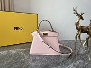 Okify Fendi Peekaboo ISeeU Ultra Small Bag in pink 11x20x15cm - 1