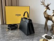 Okify Fendi Peekaboo ISeeU Ultra Small Bag in black 11x20x15cm - 2