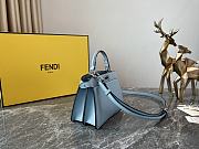 Okify Fendi Peekaboo ISeeU Ultra Small Bag in light blue 11x20x15cm - 4