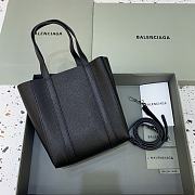 Okify Balenciaga Mini Everyday Shopper Tote Bag Black 19x10x21cm - 2