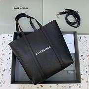 Okify Balenciaga Everyday Shopper Tote Bag Black 24.5x12x28cm - 1