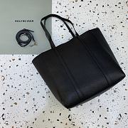 Okify Balenciaga Large Everyday Shopper Tote Bag Black 30x12x32cm - 3