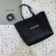 Okify Balenciaga Large Everyday Shopper Tote Bag Black 30x12x32cm - 1