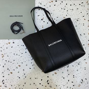 Okify Balenciaga Large Everyday Shopper Tote Bag Black 30x12x32cm