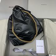 Okify Balenciaga Women's Crush Large Tote Bag in Black 35x13x40 cm  - 1