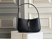 Okify YSL LE 5 À 7 medium underarm bag in black smooth leather 23x16x6.5cm - 1