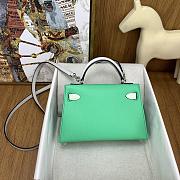 Okify Hermes Mini Kelly Epsom tricolor in green 20cm - 3