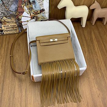 Okify Hermes Kelly Danse Anate Sesame Swift Gold Hardware 21.5x16.5x7cm