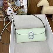 Okify Hermes Chaine D'Ancre To Go Wallet in bubble green 24x11x2.5 cm - 1