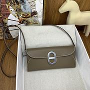 Okify Hermes Chaine D'Ancre To Go Wallet in beige sillver buckle 24x11x2.5 cm - 1