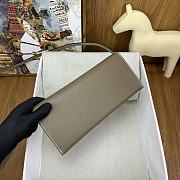 Okify Hermes Chaine D'Ancre To Go Wallet in beige sillver buckle 24x11x2.5 cm - 3