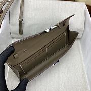 Okify Hermes Chaine D'Ancre To Go Wallet in beige sillver buckle 24x11x2.5 cm - 4