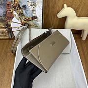 Okify Hermes Chaine D'Ancre To Go Wallet in beige sillver buckle 24x11x2.5 cm - 2