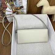 Okify Hermes Chaine D'Ancre To Go Wallet in white silver buckle 24x11x2.5 cm - 4