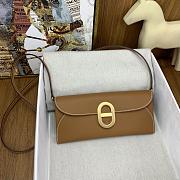 Okify Hermes Chaine D'Ancre To Go Wallet in brown gold buckle 24x11x2.5 cm - 1