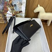 Okify Hermes Chaine D'Ancre To Go Wallet in black gold buckle 24x11x2.5 cm - 2