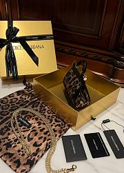 Okify Dolce & Gabbana Mini Sicily Leopard Print Handbag 14*6*16cm - 2