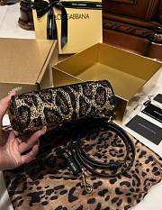 Okify Dolce & Gabbana Small Sicily Leopard Print Handbag 18*11*6cm - 2