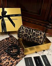 Okify Dolce & Gabbana Medium Sicily Leopard Print Handbag 20*16*8cm - 4