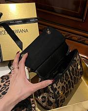 Okify Dolce & Gabbana Medium Sicily Leopard Print Handbag 20*16*8cm - 3