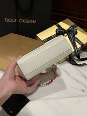 Okify Dolce & Gabbana Sicily Scarf White Bag 18cm - 2