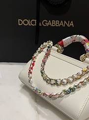 Okify Dolce & Gabbana Sicily Scarf White Bag 18cm - 3