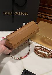 Okify Dolce & Gabbana Sicily Scarf Brown Bag 18cm - 4