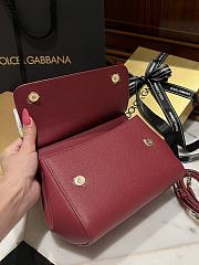 Okify Dolce & Gabbana Sicily Scarf Red Bag 18cm - 3