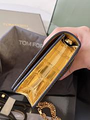 Okify Tom Ford Palmellato Crocodile Shoulder Bag In Gold 16x10x4cm - 3