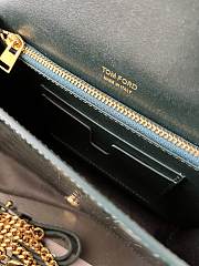 Okify Tom Ford Palmellato Crocodile Shoulder Bag In Green 16x10x4cm - 4