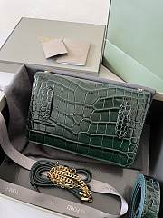 Okify Tom Ford Palmellato Crocodile Shoulder Bag In Green 16x10x4cm - 3