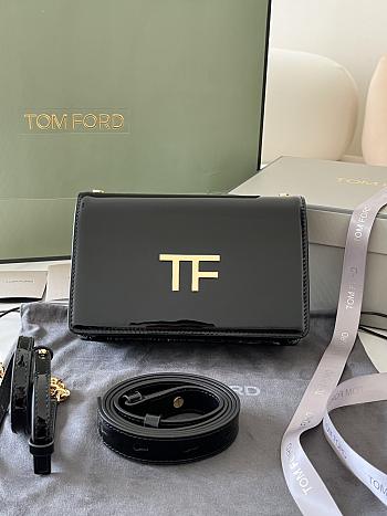 Okify Tom Ford Palmellato Calf Leather Shoulder Bag 16x10x4cm