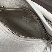 Okify Loewe Soft Grained Cowhide Puzzle Edge Handbag in White 18x12.5x8 cm - 3