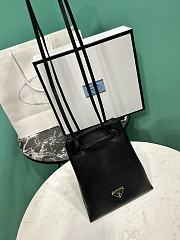 Okify Prada Mini Tote Bag in black 17x20cm  - 2