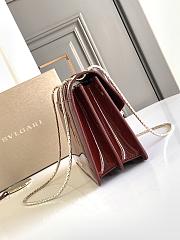 Okify Bvlgari Serpenti Forever Handbag in red 25x17x8cm - 2