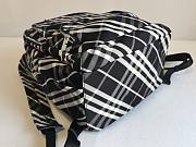 Okify Burberry Check Nylon Backpack in black color 31x16x46cm - 2