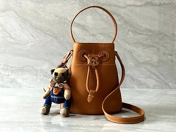 Okify Burberry Bucket Bag in caramel 16.5x11x18.5 cm