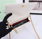 Okify Off White Jitney 0.5 Wallet In White With Gold Buckle 19x12x5cm - 4